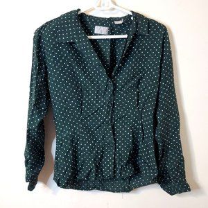 Women's Medium ESPRIT Polka Dot Blouse